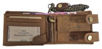 Echt Leder Herren Geldbeutel Traktor Rustikal mit Kette - Landwirtschaft
