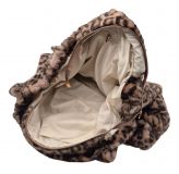 Großzügige Kunstpelz Fell Shoppertasche Leopard