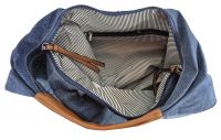 Große Shopper Beuteltasche Echte Jeans