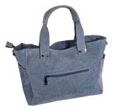 Profi Shopper Handtasche Echte Jeans Hellblau - auch perfekt auf Reisen