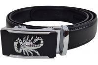 Echt Leder Designer Gürtel Sternzeichen Skorpion