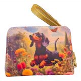 Damen Geldbeutel Kartenetui Kombination Dackel - Hund