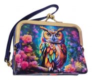 Damen Geldbeutel Kartenetui Kombination Eule