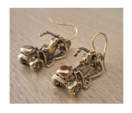 Ohrringe Motorrad Trike - 1 Paar
