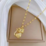 Halskette Anhänger Süße Katze