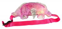 Kinder Gürteltasche Einhorn aus Plüsch - Crossover-Tasche Bauchtasche