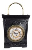 Designer Handtasche mit echter Uhr Antik Schwarz