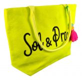 Strandtasche Urlaubstasche Brazil Neongelb