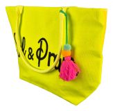 Strandtasche Urlaubstasche Brazil Neongelb