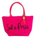 Strandtasche Urlaubstasche Brazil Neonpink