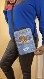 Crossbody Handtasche Jeans mit Dackel 3D Druck