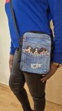 Crossbody Handtasche Jeans mit Hundebabys 3D Druck