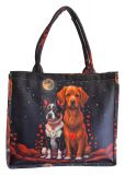 Shoppertasche Süßes Hundepaar Ich liebe Dich - Strandtasche Totebag - perfektes Geschenk für jeden Hundebesitzer
