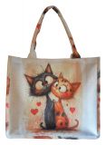 Shoppertasche Freche Katzen - Strandtasche Totebag - perfekt für jeden Katzenbesitzerin