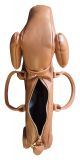Designer Handtasche Dackel Hund Braun