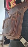 Echt Leder Beintasche für Motorradfahrer Elegant - Gürteltasche mit Beingurt