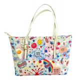 Designer Shoppertasche Totebag with Big Eyes - Knallbunt und große Augen