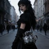 Designer Crossbody Handtasche Teekanne Skull Totenkopf