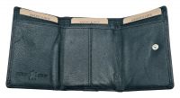 Echt Leder Card Wallet Schwarz - Kreditkartenetui mit Geldscheinfach