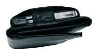 Echt Leder Card Wallet Schwarz - Kreditkartenetui mit Geldscheinfach