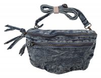 Designer Crossbody Tasche Echte Jeans Hellblau - Gürteltasche Bauchtasche