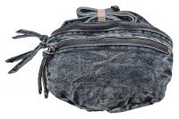 Designer Crossbody Tasche Echte Jeans Hellblau - Gürteltasche Bauchtasche