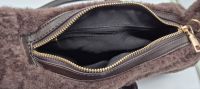 Designer Handtasche Dackel Hund Plüsch Dunkelbraun