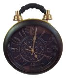 Designer Handtasche mit echter Uhr Schwarz