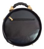 Designer Handtasche mit echter Uhr Schwarz