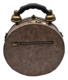 Designer Handtasche mit echter Uhr Historisch in Braun
