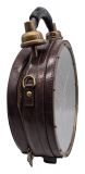 Designer Handtasche mit echter Uhr Historisch in Kaffeebraun