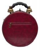 Designer Handtasche mit echter Uhr Historisch in Weinrot