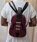 Designer Handtasche Geige Weinrot
