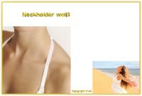 Neckholder BH Träger Größe S/M weiß