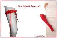 Strumpfband Feuerrot