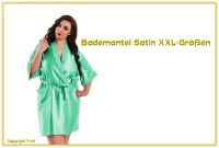 Bademantel Satin Mint