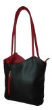 Echt Leder Designer Handtasche Black and Red